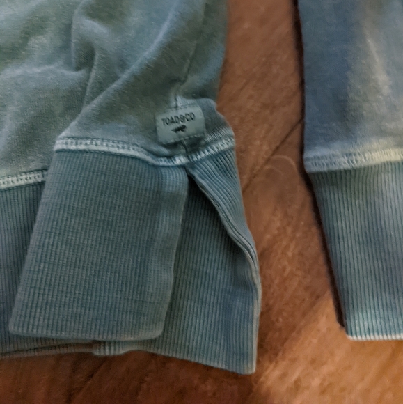 Toad & Co. - Hemp Mockneck Pullover Sweatshirt T1081902 | Blue Spruce | Size XS - Picture 9 of 13